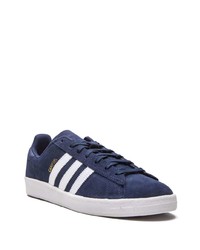 Мужские темно-сине-белые замшевые низкие кеды от adidas