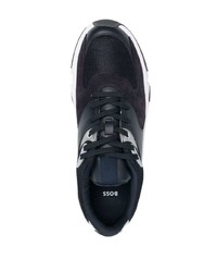 Мужские темно-сине-белые кроссовки от BOSS