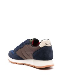 Мужские темно-сине-белые кроссовки от Sun 68