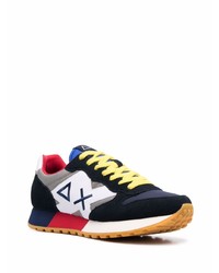 Мужские темно-сине-белые кроссовки от Sun 68