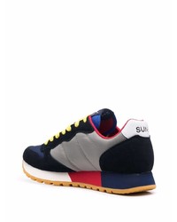 Мужские темно-сине-белые кроссовки от Sun 68