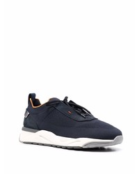 Мужские темно-сине-белые кроссовки от Santoni