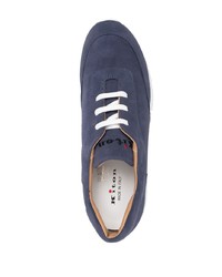 Мужские темно-сине-белые кроссовки от Kiton