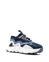 Мужские темно-сине-белые кроссовки от White Mountaineering