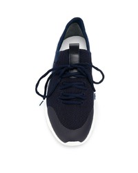Мужские темно-сине-белые кроссовки от Baldinini