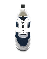 Мужские темно-сине-белые кроссовки от Marni