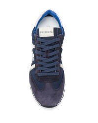 Мужские темно-сине-белые кроссовки от Premiata