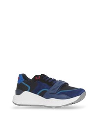 Мужские темно-сине-белые кроссовки от Burberry