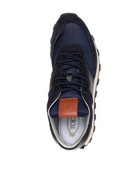 Мужские темно-сине-белые кроссовки от Tod's