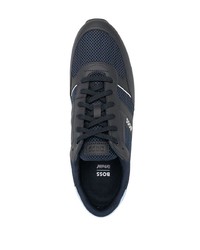Мужские темно-сине-белые кроссовки от BOSS