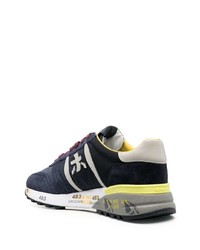 Мужские темно-сине-белые кроссовки от Premiata