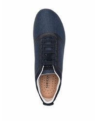 Мужские темно-сине-белые кроссовки от Geox