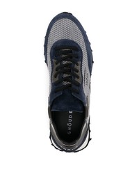 Мужские темно-сине-белые кроссовки от Ghoud
