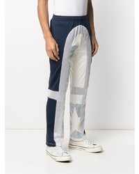 Мужские темно-сине-белые спортивные штаны от Telfar