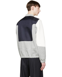 Мужской темно-сине-белый бомбер от Tim Coppens