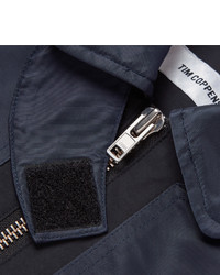 Мужской темно-сине-белый бомбер от Tim Coppens