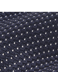 Мужской темно-сине-белый галстук в горошек от Tom Ford