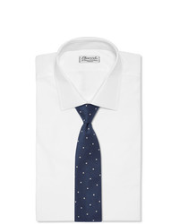 Мужской темно-сине-белый галстук в горошек от Paul Smith