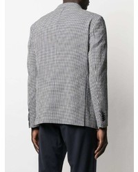 Мужской темно-сине-белый пиджак в клетку от Tagliatore
