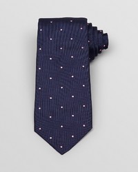 Темно-сине-белый шелковый галстук