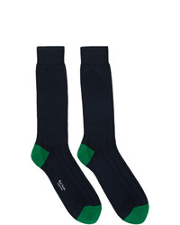 Темно-сине-зеленые носки