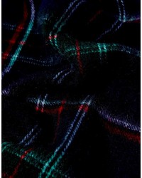 Женский темно-сине-зеленый шарф в шотландскую клетку от Fred Perry