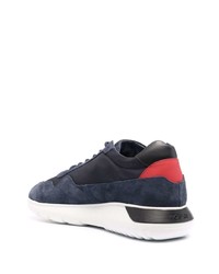 Мужские темно-сине-красные кроссовки от Hogan