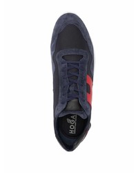 Мужские темно-сине-красные кроссовки от Hogan