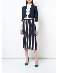 Темно-синее болеро от Lela Rose