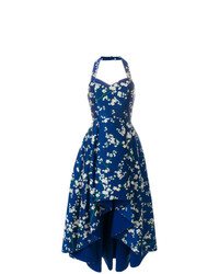 Темно-синее вечернее платье с цветочным принтом от Alice + Olivia