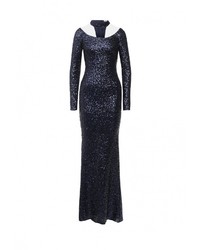 Темно-синее вечернее платье от Goddiva