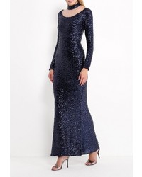 Темно-синее вечернее платье от Goddiva