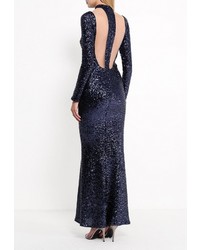 Темно-синее вечернее платье от Goddiva