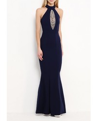 Темно-синее вечернее платье от Goddiva