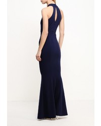 Темно-синее вечернее платье от Goddiva