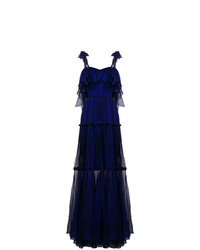 Темно-синее вечернее платье от Maria Lucia Hohan
