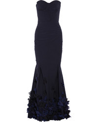 Темно-синее вечернее платье от Nina Ricci