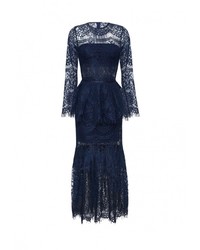 Темно-синее вечернее платье от OLGA SKAZKINA