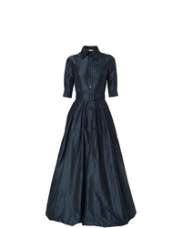 Темно-синее вечернее платье от Oscar de la Renta