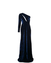 Темно-синее вечернее платье от Patbo