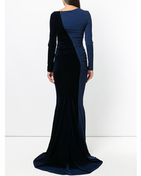 Темно-синее вечернее платье от Talbot Runhof