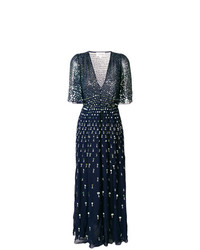 Темно-синее вечернее платье от Temperley London