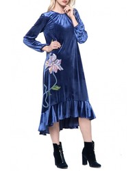 Темно-синее вечернее платье от Yukostyle