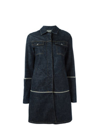 Женское темно-синее джинсовое пальто от Helmut Lang Vintage