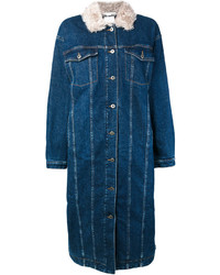 Женское темно-синее джинсовое пальто от Stella McCartney