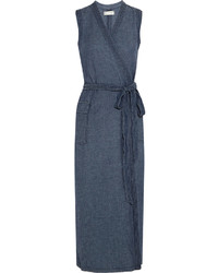 Темно-синее джинсовое платье-миди от Madewell