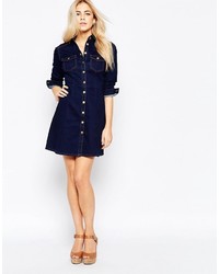 Темно-синее джинсовое платье от Oasis