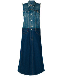 Темно-синее джинсовое платье от MM6 MAISON MARGIELA