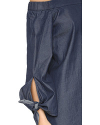 Темно-синее джинсовое платье от Tibi