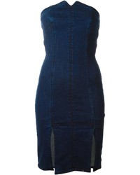 Темно-синее джинсовое платье от SteveJ & YoniP